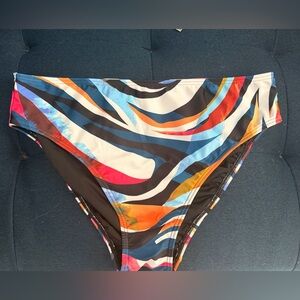 NWOT VENUS Multicolor Bikini Bottom, Size 12